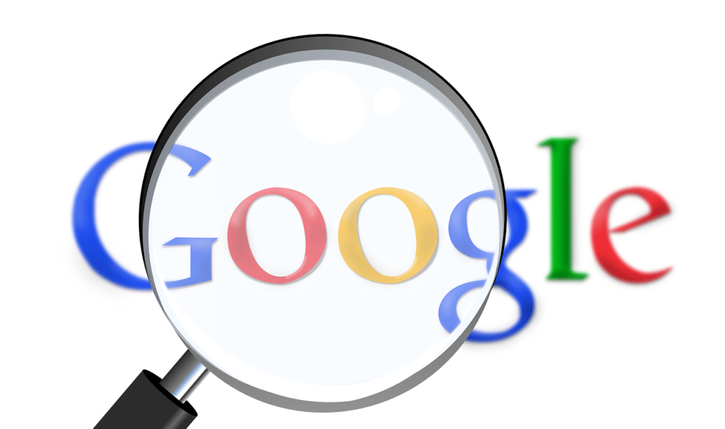 GOOGLE magnifying glass